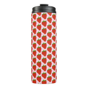 Strawberry Patterns Thermal Tumbler 
