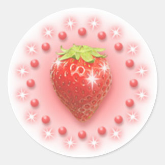 Strawberry Pearl Sticker Pink Red