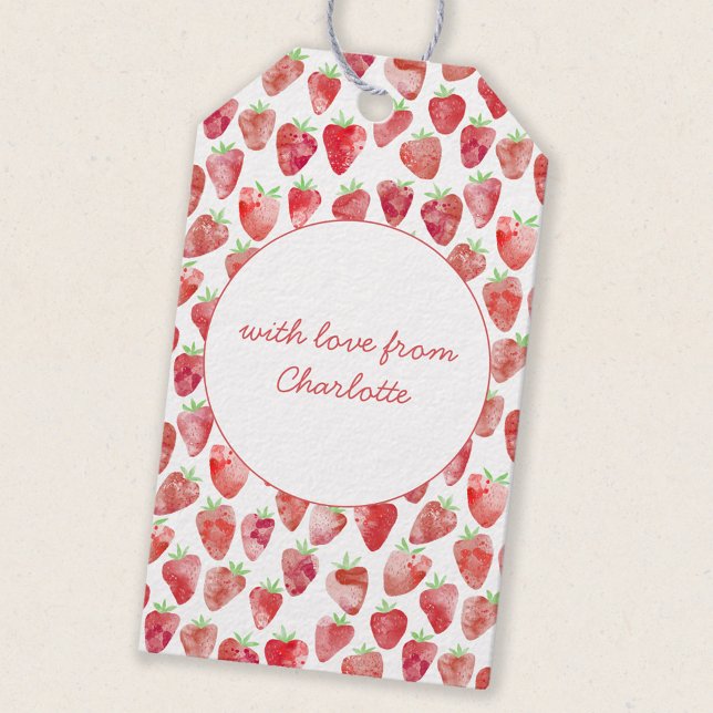 Strawberry Personalized Gift Tags (Creator Uploaded)