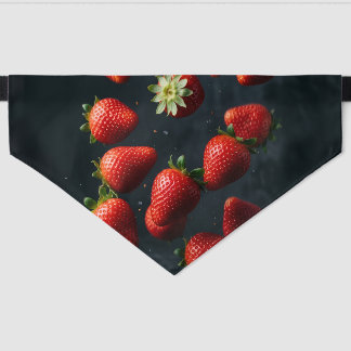 Strawberry Pet Bandana Collar