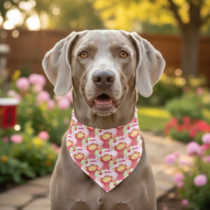 Strawberry Pet Bandana Collar