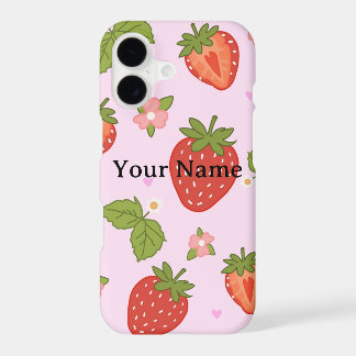 Strawberry Phone Case | Personalized Name Case