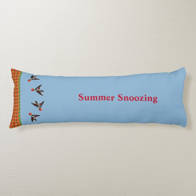 Strawberry Pickers Body Pillow (Front)
