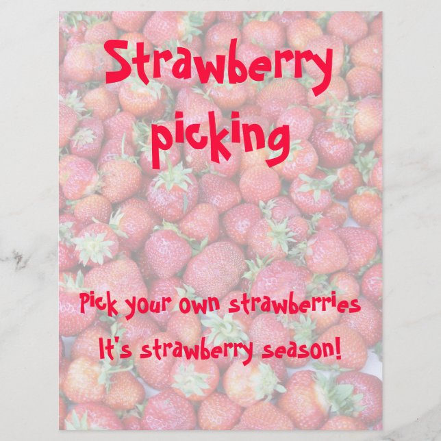 Strawberry picking flyer (Front)
