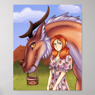 Strawberry Picking Poster