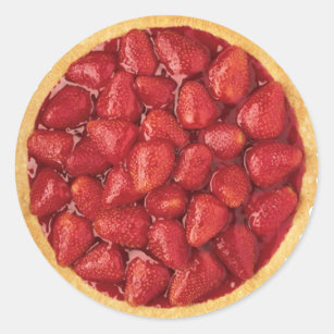 Strawberry Pie Classic Round Sticker
