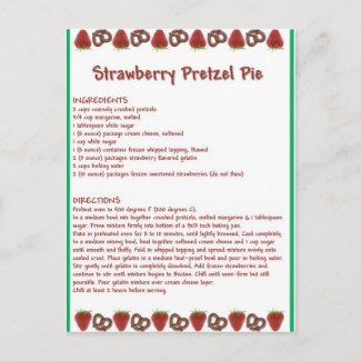 Strawberry Pie postcard