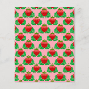 Strawberry - pink background