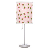 Strawberry Pink Cute Kawaii Girly Soft Pastel Table Lamp (Right)