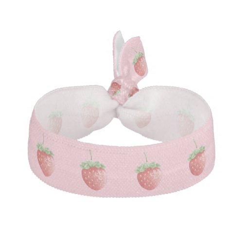 Strawberry Pink Elastic Hair Tie