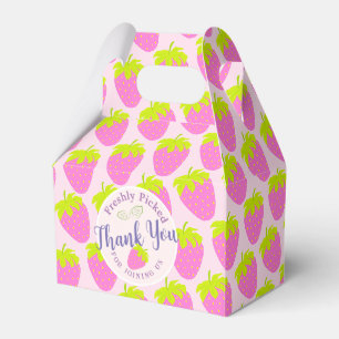Strawberry Pink Favor Boxes