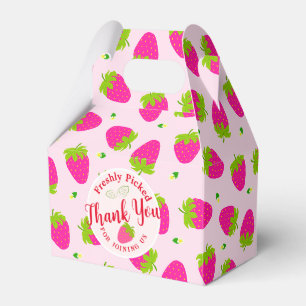 Strawberry Pink Favor Boxes
