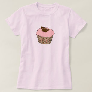 Strawberry Pink Frosted Cupcake T-Shirt