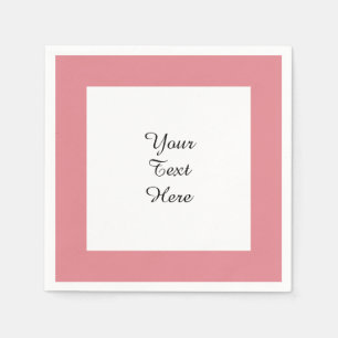 Strawberry Pink High End Solid Color Paper Napkins