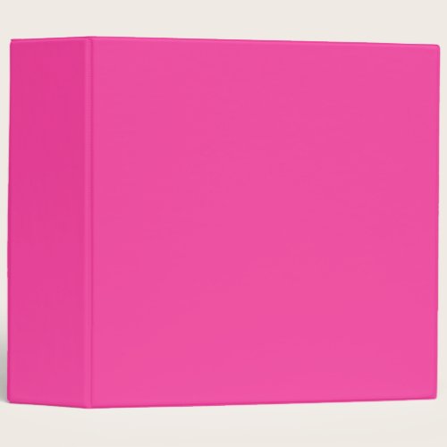 Strawberry Pink Solid Color | Trendy Color  3 Ring Binder