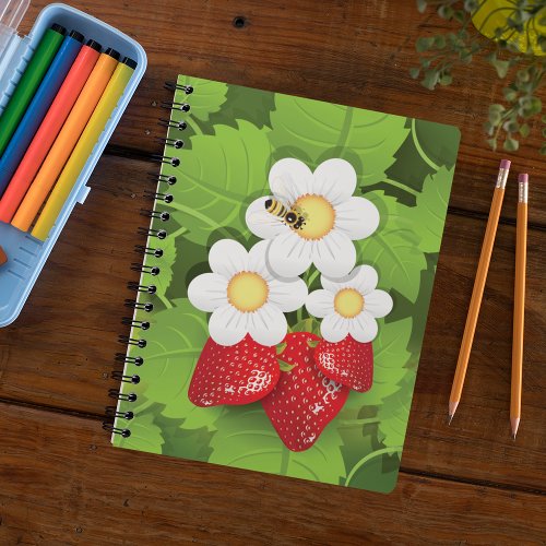 Strawberry Plant Notebook