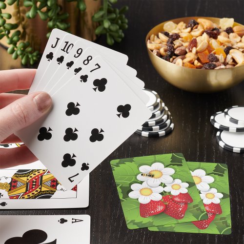 Strawberry Plant Playing Cards