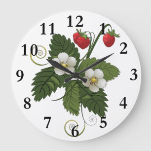 Strawberry Plant Wall Clock