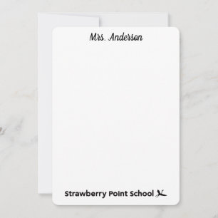 Strawberry Point Stationery (click to personalize) Note Card