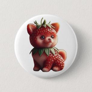 Strawberry Pomeranian Button