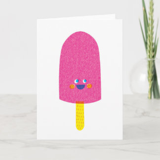 Strawberry Popsicle Greeting Card