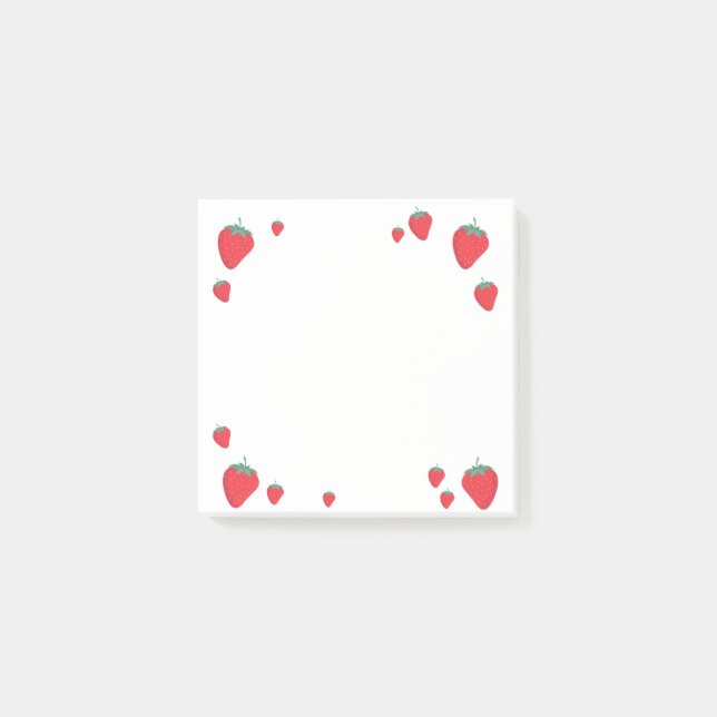 Strawberry  post-it notes (Front)