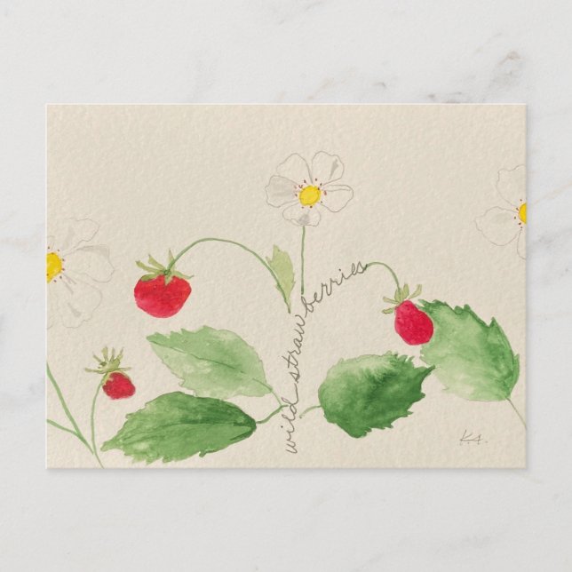 strawberry postcard (Front)