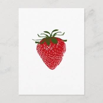 Strawberry: Postcard by spiritswitchboard at Zazzle