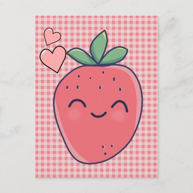 Strawberry Postcard (Front)