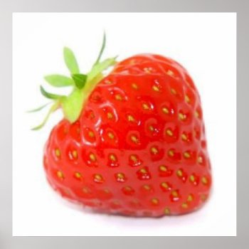 Strawberry Poster by pjan97 at Zazzle