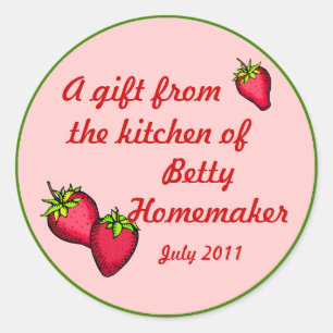 Strawberry Preserves or Jam Labels
