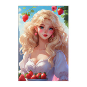 Strawberry princess  acrylic print