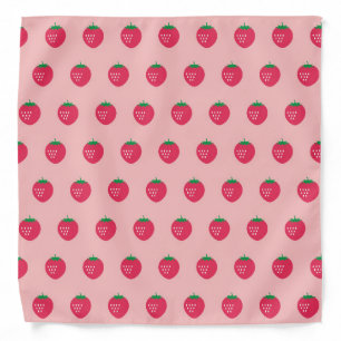 Strawberry Print Bandana