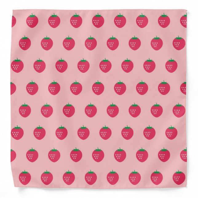 Strawberry Print Bandana (Front)