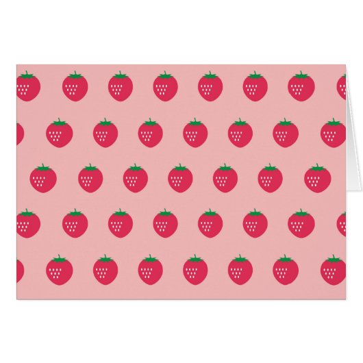 Strawberry Print Cards (Front Horizontal)