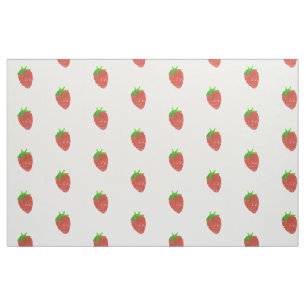 Strawberry Print Fabric Combed Cotton (56" width)