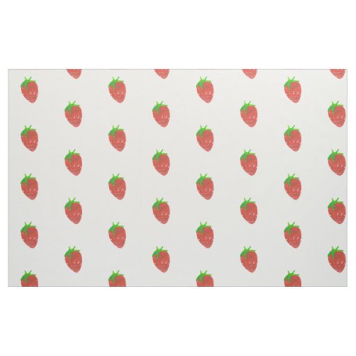 Strawberry Print Fabric Combed Cotton (56" width)