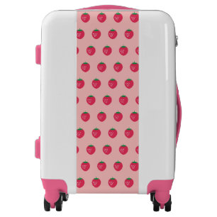Strawberry Print Luggage