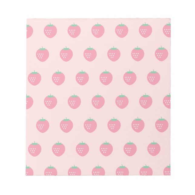 Strawberry Print Notepad (Front)