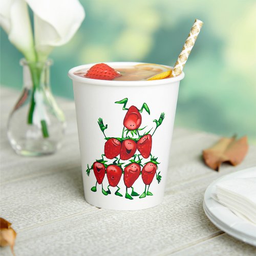 Strawberry Pyramid Paper Cups
