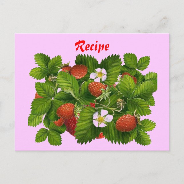 Strawberry Recipe Card (Front)