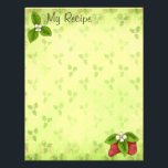 Strawberry Recipe Page<br><div class="desc">Recipe binder inserts! Whimsical strawberry letterhead is ready for your laser printer. Why write out your favorite recipe when you can pop these into your printer and hit go? Sweet strawberries bring a sense of whimsy to your recipes.</div>
