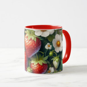 Strawberry Red Berry Combo Mug
