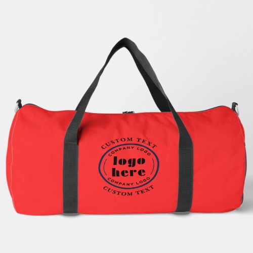 Strawberry Red Company Logo Business Promotion Duffle Bag