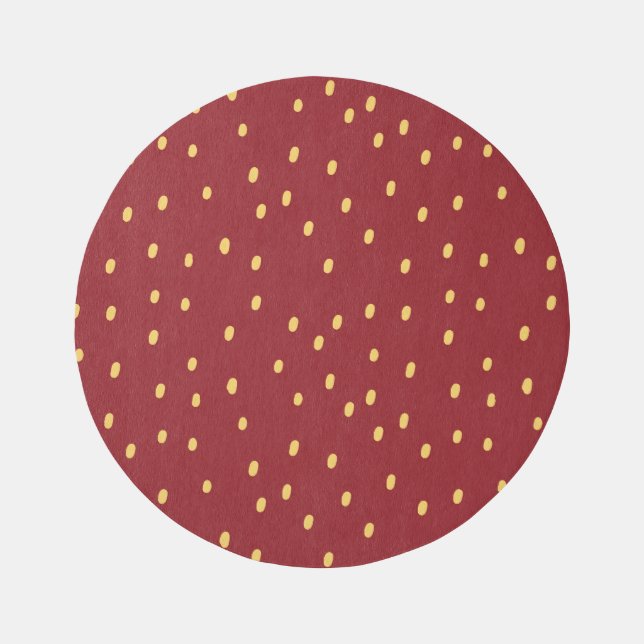 Strawberry Red Kids Nursery Rug (Front)