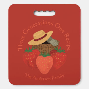 Strawberry Red Rustic Garden Family Kneeling Pad