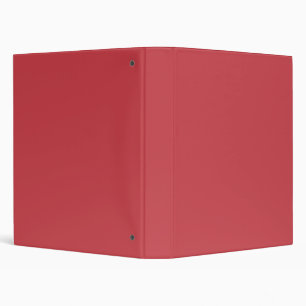 Strawberry Red Solid Color 3 Ring Binder