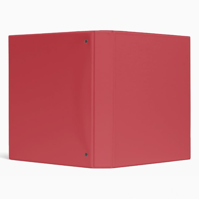 Strawberry Red Solid Color 3 Ring Binder (Background)