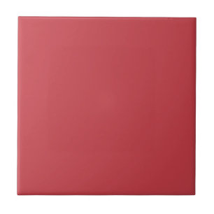 Strawberry Red Solid Color Ceramic Tile