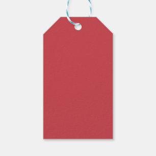Strawberry Red Solid Color Gift Tags